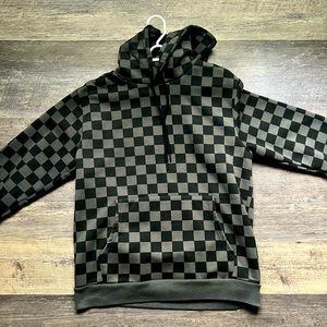 Mens Size M Checkered Hoodie